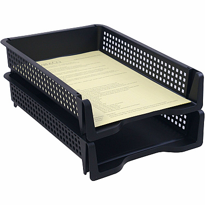 Business Source Stackable Letter Tray (BSN42571)