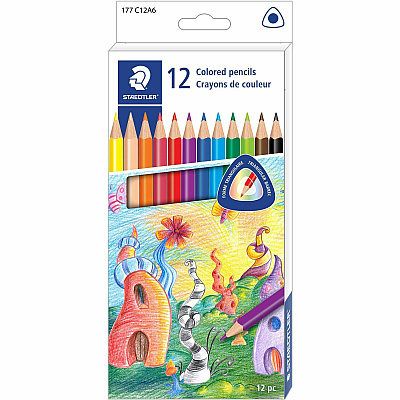 Staedtler Triangular Colored Pencils (STD177C12)