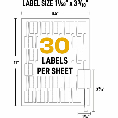 Avery Cable Labels, P-Style, 1.02" x 3.3" , 300 Total (AVE61540)