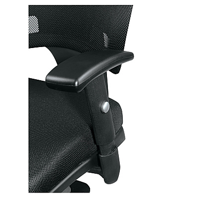 Alera Epoch Series Fabric Mesh Multifunction Chair, Supports Up to 275 lb, 17.63" to 22.44" Seat Height, Black (ALEEP42ME10B)