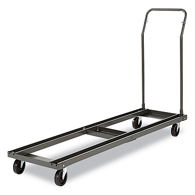 Alera Chair/Table Cart, Metal, 600 lb Capacity, 20.86" x 50.78" to 72.04" x 43.3", Black (ALEFTCART)