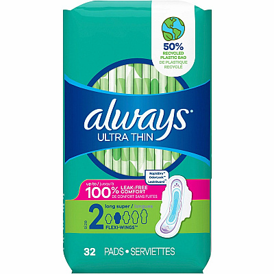 Always Flexi-Wing Ultra Thin Pads (PGC97020PK)