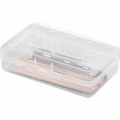 Business Source Carrying Case Pencil, Writing Utensils, Supplies - Clear (BSN49272)