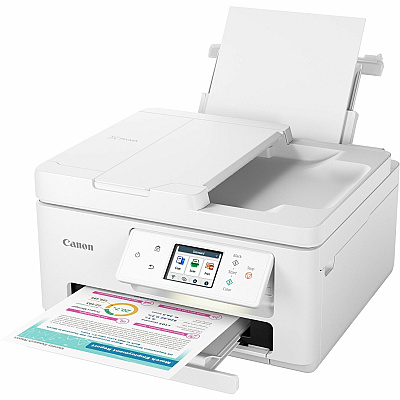 Canon PIXMA TR7820 Wireless Inkjet Multifunction Printer - Color - White
