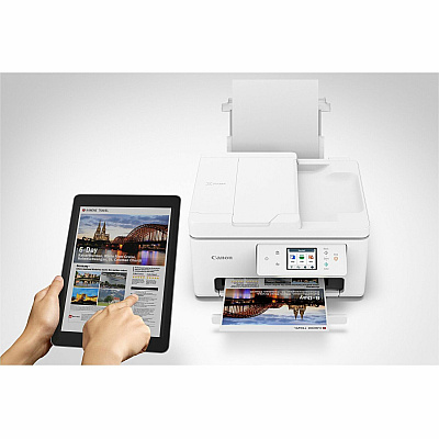 Canon PIXMA TR7820 Wireless Inkjet Multifunction Printer - Color - White