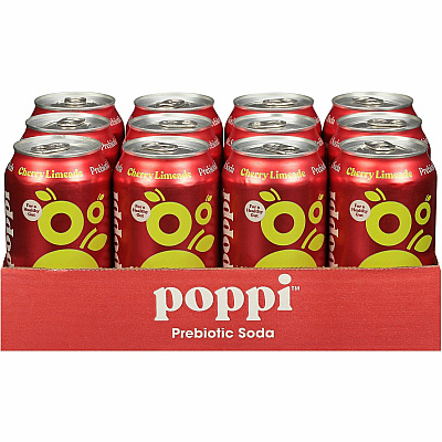 Poppi Cherry Limeade-Flavored Prebiotic Soda (POI50013)