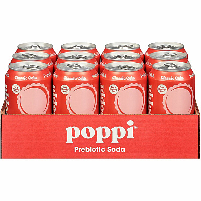 Poppi Classic Cola Prebiotic Soda (POI50010)