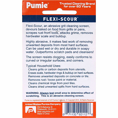 U.S. Pumice Flexi-Scour Scouring Screen (UPMFLEX48)