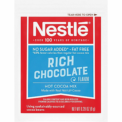 Nestle Fat-Free Rich Chocolate Single-Serve Hot Cocoa Mix (NES61411)