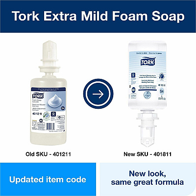 TORK Extra Mild Hand Washing Foam Soap (TRK401811)