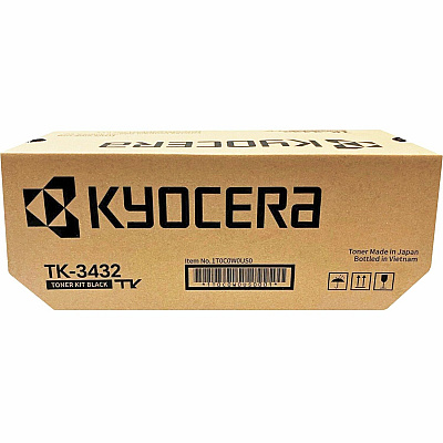 Kyocera TK-3432 Original Laser Toner Cartridge - Black - 1 Each