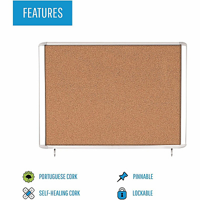 MasterVision Water-Resistant Enclosed Corkboard (BVCVT340601760)