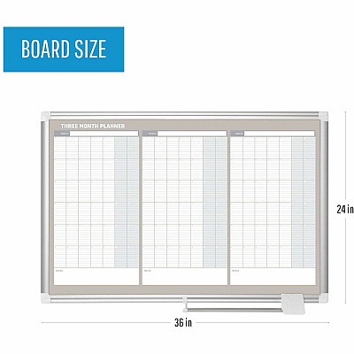 MasterVision 3-Month Calendar Board (BVCGA03204830)