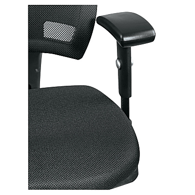 Alera Epoch Series Fabric Mesh Multifunction Chair, Supports Up to 275 lb, 17.63" to 22.44" Seat Height, Black (ALEEP42ME10B)