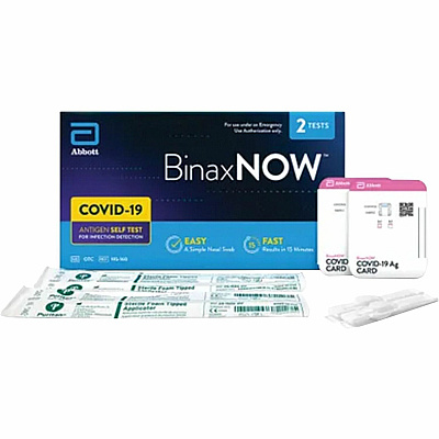 BinaxNOW Rapid Antigen Test Kit (WSHTSTABN2)