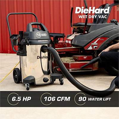 DieHard 16-Gallon 6.5 HP Pro Series Wet/Dry Vacuum (ESMDH7000701)
