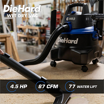 DieHard 6-Gallon 4.5 HP Wet/Dry Vacuum (ESMDH7000801)