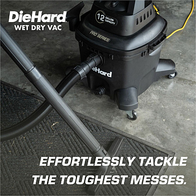 DieHard 12-Gallon 6 HP Pro Series Wet/Dry Vacuum (ESMDH7000601)