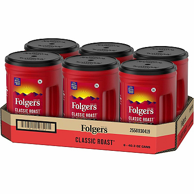 Folgers Ground Canister Classic Roast Coffee (FOL30419PL)