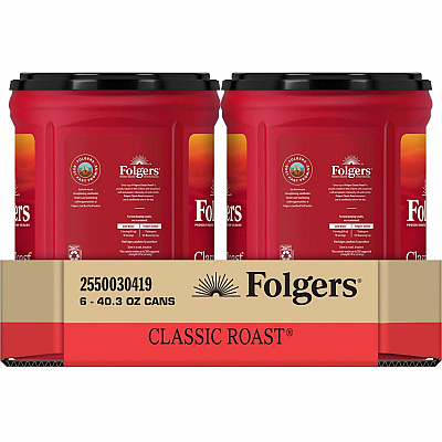 Folgers Ground Canister Classic Roast Coffee (FOL30419CT)