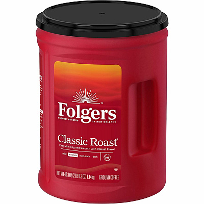 Folgers Ground Canister Classic Roast Coffee (FOL30419CT)