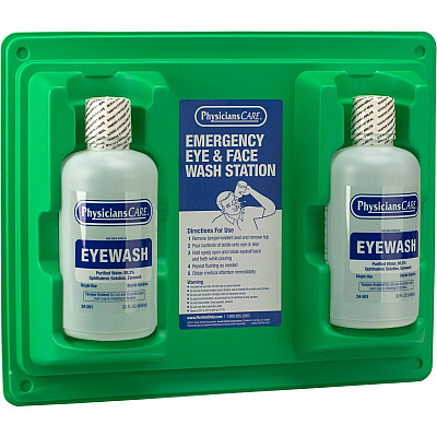 First Aid Only Twin-Bottle Eyewash Station (FAO24300)