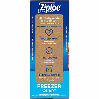 Ziploc Grip n' Seal Freezer Bags (SJN351177CT)