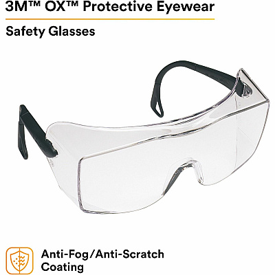 3M OX Protective Eyewear - Clear Lens (MMM1216600000)