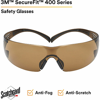 3M SecureFit Protective Eyewear (MMMSF405SGAFBCT)