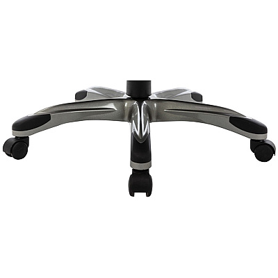 NuSparc Leather Rolling Chair (NPRCH101LABK)