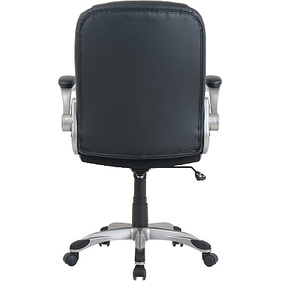 NuSparc Leather Rolling Chair (NPRCH101LABK)