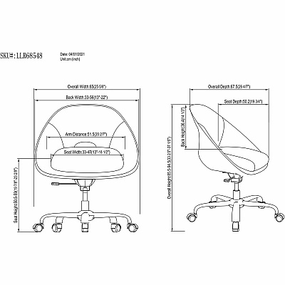 NuSparc Resimercial Lounge/Task Chair (NPRCH305FNGY)