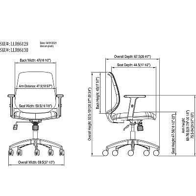 NuSparc Mid-Back Task Chair (NPRCH201MAGY)