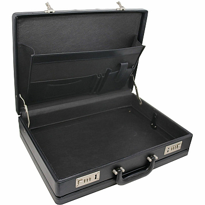 NuSparc Carrying Case (Attache) Document, Paper, Business Card, Pen - Black (NPRBC100ZZBK)