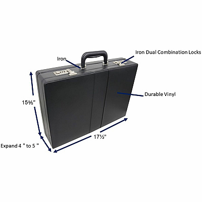 NuSparc Carrying Case (Attache) Document, Paper, Business Card, Pen - Black (NPRBC100ZZBK)