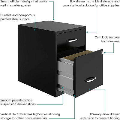 NuSparc File Cabinet (NPRVF218GABK)