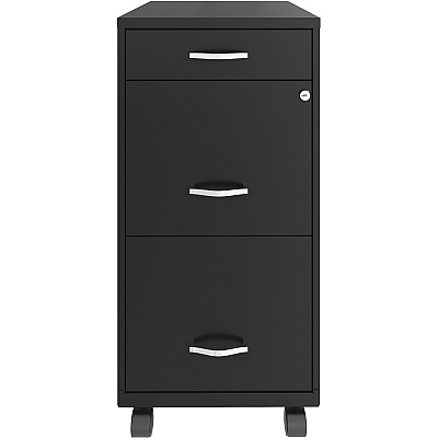 NuSparc Mobile File Cabinet (NPRVF318BMBK)