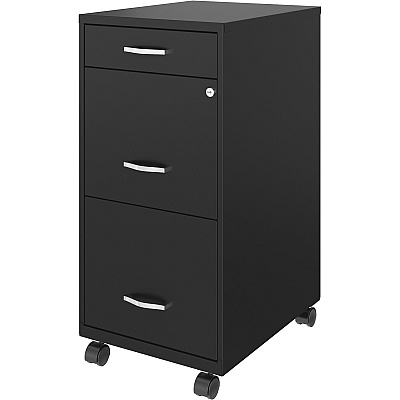 NuSparc Mobile File Cabinet (NPRVF318BMBK)