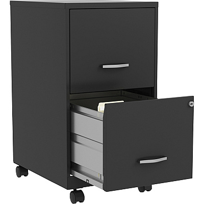NuSparc Mobile File Cabinet (NPRVF218AMBK)