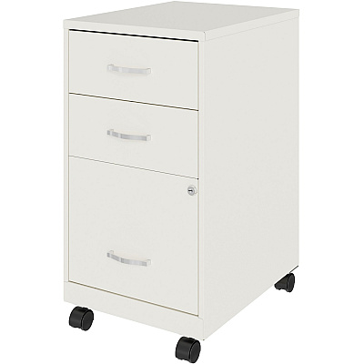 NuSparc 3-Drawer Organizer Metal File Cabinet (NPRVF318CMWE)
