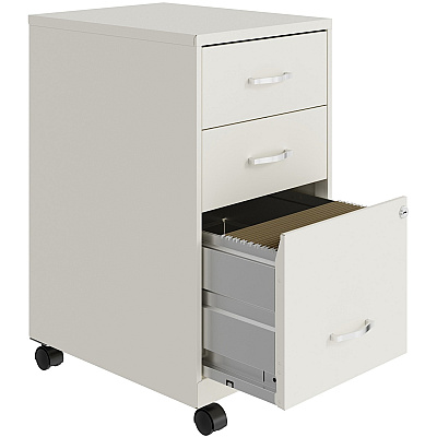 NuSparc 3-Drawer Organizer Metal File Cabinet (NPRVF318CMWE)
