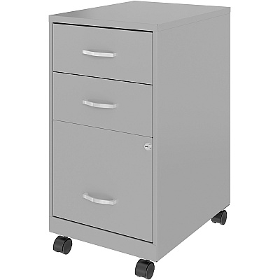 NuSparc 3-Drawer Organizer Metal File Cabinet (NPRVF318CMSR)