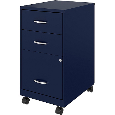 NuSparc 3-Drawer Organizer Metal File Cabinet (NPRVF318CMNY)