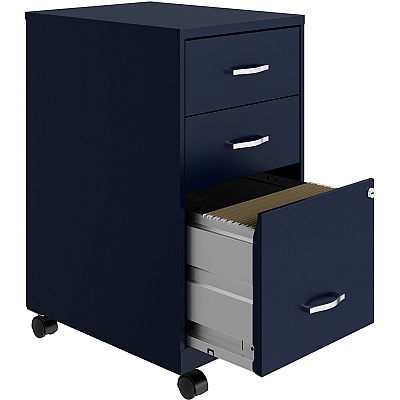 NuSparc 3-Drawer Organizer Metal File Cabinet (NPRVF318CMNY)