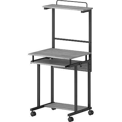 NuSparc Mobile Computer Workstation w/Keybrd Tray (NPRWS100AMWC)