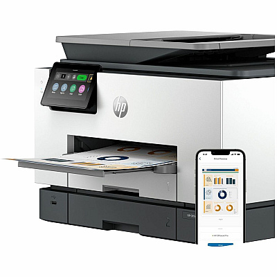 HP Officejet Pro 9130b Wired & Wireless Inkjet Multifunction Printer - Color - Cement (HEW4U555A)