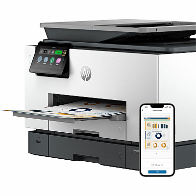 HP Officejet Pro 9130b Wired & Wireless Inkjet Multifunction Printer - Color - Cement (HEW4U555A)