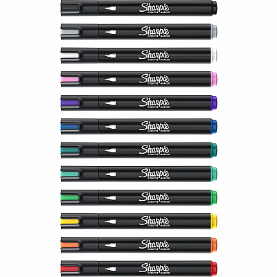 Sharpie Creative Markers, Water-Based Acrylic Markers, Bullet Tip (SAN2196905)