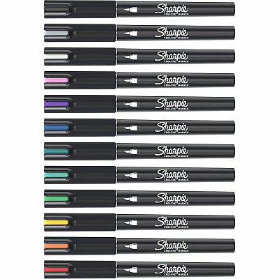Sharpie Creative Markers, Water-Based Acrylic Markers, Brush Tip (SAN2196907)