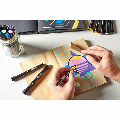 Sharpie Creative Markers, Water-Based Acrylic Markers, Brush Tip (SAN2196904)